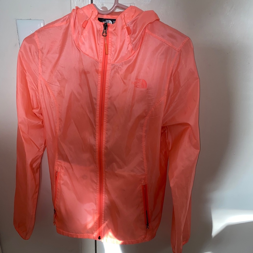 Cute Orange Northface windbreaker